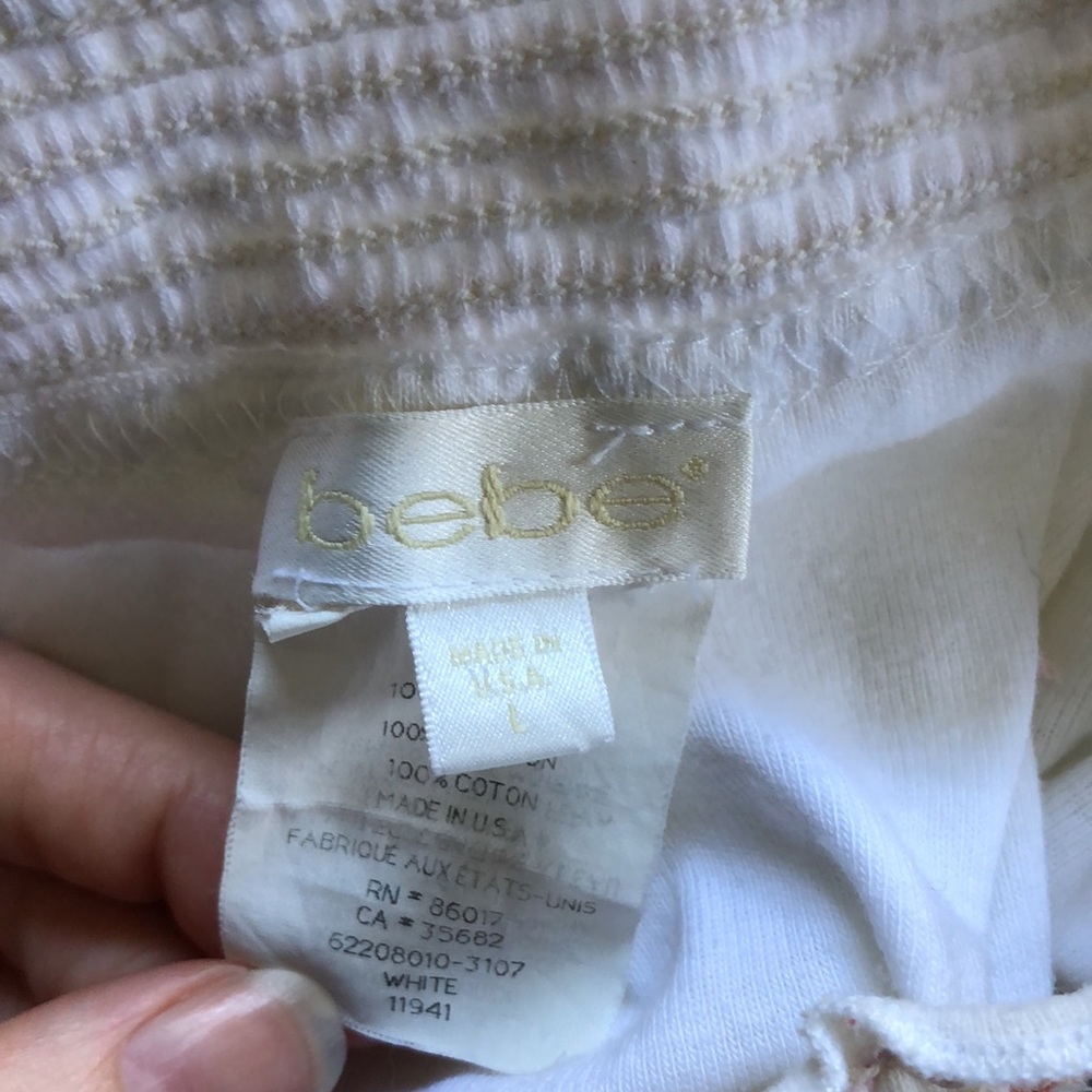 Bebe embroidered tube‎ top - Picture 4 of 5